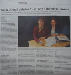 Accompagnement des 12-28 ans : OUEST FRANCE en parle !